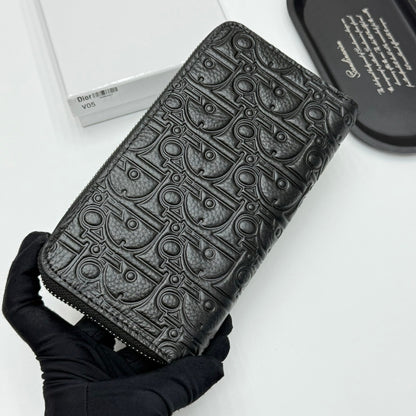 【ディオール】新作★ロゴの長財布☆ロングジップウォレット2色