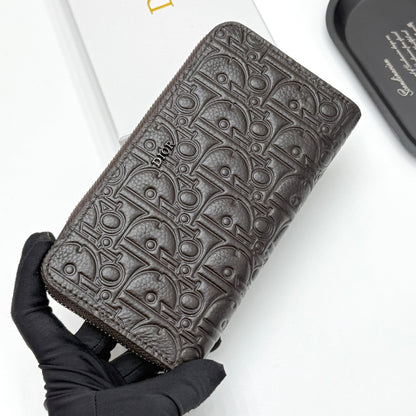 【ディオール】新作★ロゴの長財布☆ロングジップウォレット2色